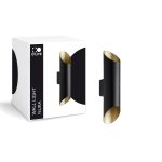 D'Lite Vægbelysning Nura Sort Up & Down 7W 250lm - 830 Varm Hvid | IP44
