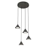 Emibig Pendel Lampe Elit Stål Sort | Egnet til 4x GX53 - Max 10W