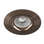 Noxion Forsænket Spot Vision MR16 Vipbar Skinnende Bronze | 82mm - Udsnit 69mm - IP20 - Inkl. GU10 Sokkel