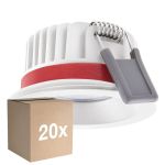 Fordelspakke 20x Ledvance LED spot Fire Rated Aluminium Hvid 8W 720lm 36D - 940 kold hvid | Udsnit 68mm - IP65 - bedste farvegengivelse - dæmpbar