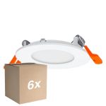 Fordelspakke 6x Ledvance LED Downlight Slim Recess Hvid 4.5W 240lm 110D - 840 Kold Hvid | 85mm - Udsnit 72mm