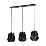 Eglo Pendel Lampe Persley Stål Sort | IP20 - Egnet til 3x E27 