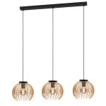 Eglo Pendel Lampe Venezuela Sort, Guld | Egnet til 3x E27