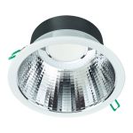 Philips LED downlight Coreline DN142B Aluminium Hvid 19.2W 2300lm 60D - 830 varm hvid | Udsnit 200mm - IP20 - UGR<19
