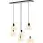 Brilliant Casto Pendel Lampe Glas Pendel Lampe Metal Sort Beige | Egnet til 6x E27
