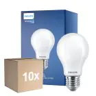 Fordelspakke 10x Philips Master LED E27 Pære Filament Matt 3.4W 470lm - 922-927 Dim To Warm | Bedste Farvegengivelse - Dæmpbar - Erstatter 40W
