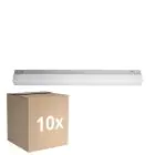 Fordelspakke 10x Ledvance LED Lysrender Firkant 14W 1250lm - 930-940 CCT | 60cm - Bedste Farvegengivelse
